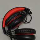 EarFun Kids Headphones Wired with Microphone, 85/94dB Volume Limit Headphones for Kids, Portable Wired Headphone with Shareport, Stereo Sound Foldable Headset for School/Tablet/iPad/Kindle, Black Red