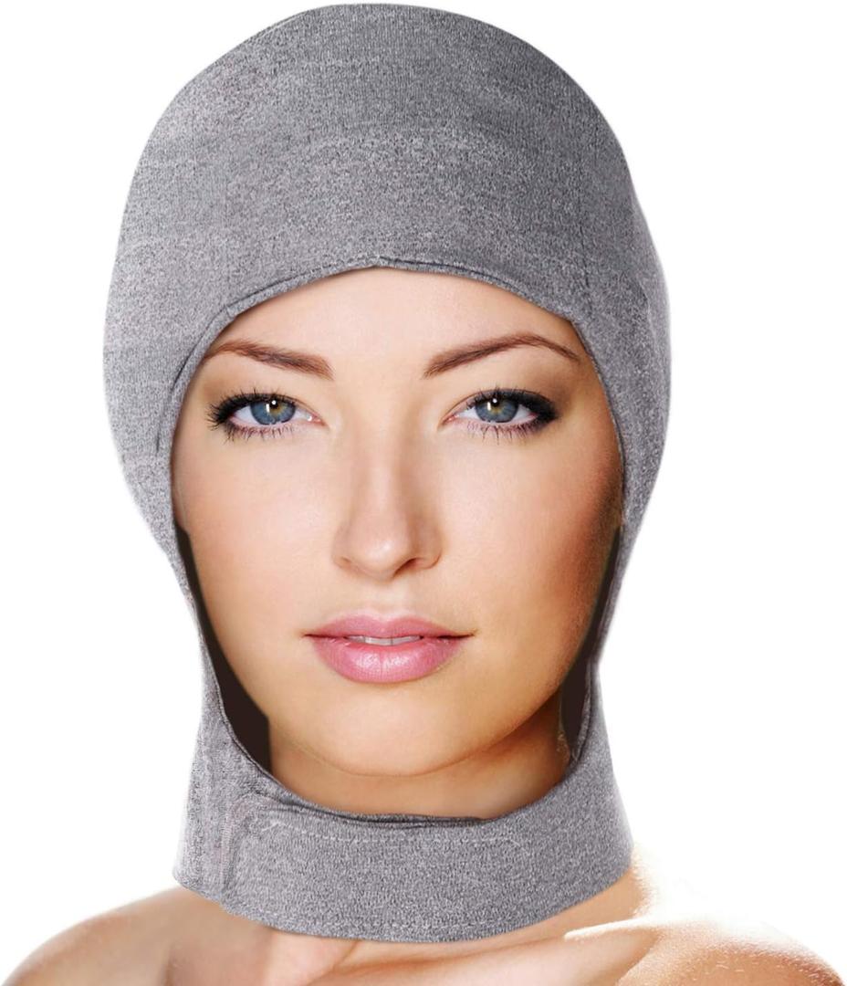 Migraine Gel Head and Neck Ice Hat by FOMI Care | Top and Side of Skull Plus Cervical Cold Coverage | Wearable Cranial Cap for Headache, Sinus, Chemo, Stress, Pressure Pain Relief