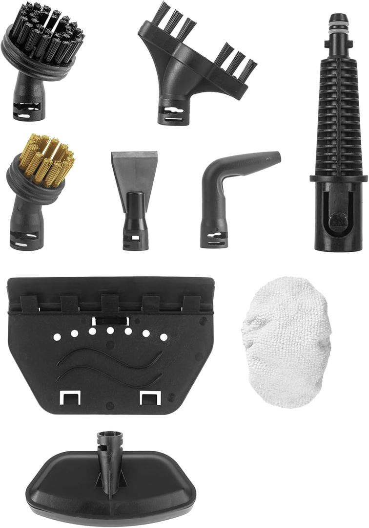 9 Piece Accessories Kit for Neugo NE033 NE033M Series Steam Mop Handheld Steamer Cleaner for Whole Home Cleaning Use Included Brushes Adapter