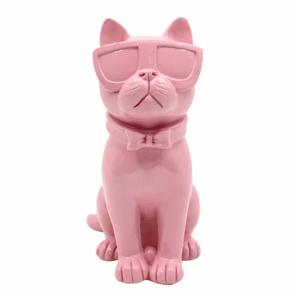 Holiday Home Sitting Cat Decor - Pink