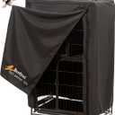 Universal Large Bird Cage Cover(Black) Good Night Black-Out Birdcage Cover Durable Breathable Washable Material (31 * 21 * 52)