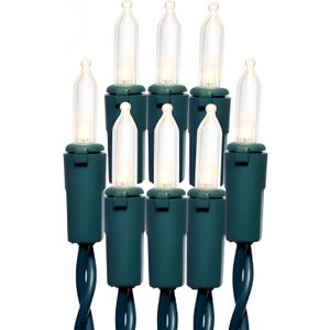 150 LED Warm White Christmas Lights, UL Certified 22# Green Wire 50 Ft, Commercial Grade Decorative Lighting String, for Indoor and Outdoor Use.