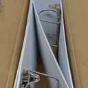 Amazon Basics 3 Ring Binders, 3 Inch D-Ring Organizer for School, Home Office, Paper Storage, White, 2 Pack