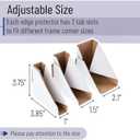 Mr. Pen- Adjustable Cardboard Corner Protectors, Fits 1", 1.5", 2.1", 120 Pack, Corner Protectors for Shipping