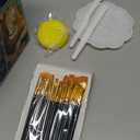 40 PCS Classic & Glow in the Dark Acrylic Paint Set with 12 Brushes, 2 Knives & Palette, 24 Colors Art Craft Paint for Beginners, Halloween Pumpkin Canvas Ceramic Rock Painting Kit (2 Fl Oz (Pack of 24))