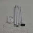 White Shower Curtain Rod 31-79 inches, Stainless Steel Shower Rod & Tension Rod, Adjustable Tension Shower Curtain Rod for Bathroom, Windows, Closet