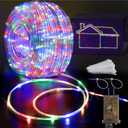 KNONEW 328FT 1000LED Rope Lights for Outside,Outdoor String Lights Waterproof 8 Modes Clear Tube Light for Indoor,Bedroom,Wedding,Garden,Patio,Christmas,Tree,Rv,Holiday Decoration(Multicolor)