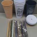 Skylety 48 Pcs Employee Appreciation Gifts Bulk, 24 oz Best Team Tumblers with Lids and Straws, Reusable Plastic Cups for Coworker Staff Teacher Office Team Thank You Gifts (Boho Color)