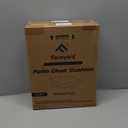 Favoyard Patio Chair Cushions 19 x 19 x 3 Inch Waterproof Outdoor Seat Cushions for Patio Furniture 3-Year Color Fastness Garden Sofa Couch Pads with Handle & Adjustable Straps Set of 2, Blue