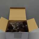 Suzile 18 Pcs Velvet Christmas Tree Ornaments Flocked Christmas Ball Decorations Xmas Balls Holiday Hanging Ornaments for Xmas Tree Wreath Garland Holiday Fireplace Decoration (Dark Brown)