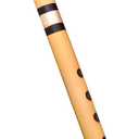 Flutes C Scale Natural Bamboo Flute (14 inches, Medium) Free Carry Bag