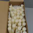 Treela 72 Pcs Flameless LED Taper Candles Battery Operated Candles Bulk 11 Inch Flickering Fake Candlesticks with Warm Light for Church Wedding Party, Battery Not Included (Ivory)