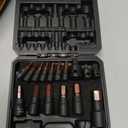 16-Piece SAE Hex Bit Impact Socket Set - Premium S2 Steel 5/64"-9/16" Allen Socket Set with Socket Adapters, 1/4, 3/8 and 1/2 Drive | Professional Mechanic Garage Tools