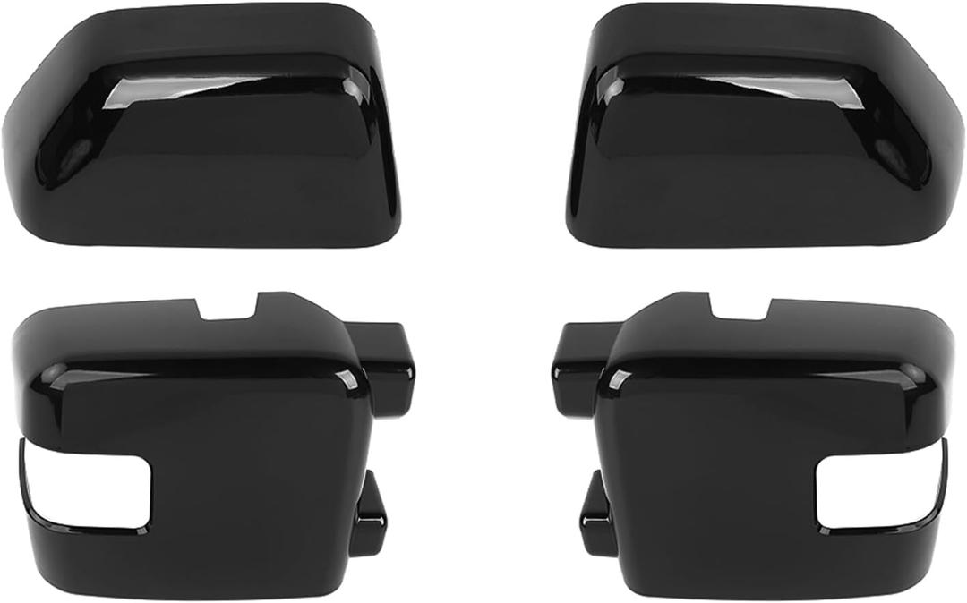 RAZPOY 4PCS Rearview Mirror Cover Side Mirror Shell Trim Compatible with Ford F250/F350/F450/F550 2017-2023, Black