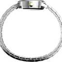 Timex Women's Easy Reader 25mm Watch – Silver-Tone Case White Dial with Two-Tone Expansion Band