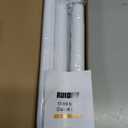 Closet Rods for Hanging Clothes, 17 to 99 Inch Heavy Duty Stepless Adjustable Closet Hanging Rod, 1.3 Inch Diameter Metal Closet Rod for Wardrobes Laundry Bedroom RV, White
