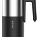 Electric Milk Frother and Steamer, 8.11oz/240ml Milk Steamer and Frother for Latte or Hot Chocolate, BPA Free, 4 Functions, Enjoy Perfect Milk Froth in 2 Min - Black