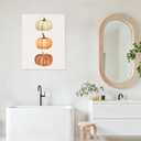 3 x Likjad Boho Fall Pumpkin Wall Art, Boho Fall Decor, Farmhouse Autumn Pumpkins Thanksgiving Poster Painting Wall Art Decor for Kitchen Bedroom Living Room Home, 11x14 Framed (delicious food001)