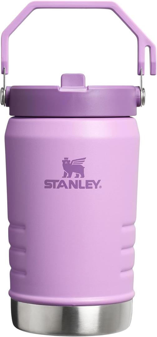 STANLEY IceFlow 2.0 Flip Straw Jug with Handle 40 oz | Twist On Lid and Flip Up Straw | Leakproof for Travel and Sports | Insulated Stainless Steel |BPA-Free | Lilac