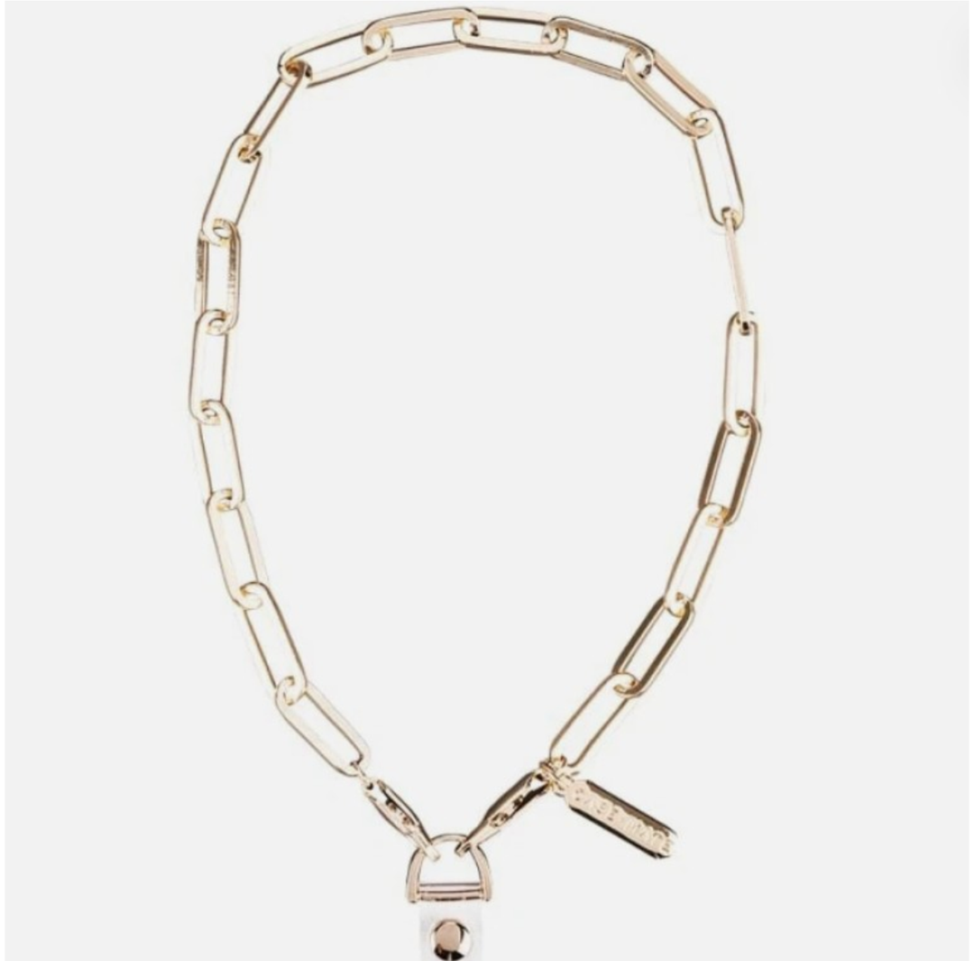 CaseMate Phone Charm with Gold Metal Chain  Detachable Anti Theft Strap  HandsFree iPhone Wrist Strap for Women  Phone Chain Wristlet  Fits Galaxy, Pixel and More  Gold