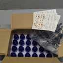 24 Pack 1oz Cobalt Blue Glass Bottles with Glass Eye Droppers for Essential Oils, Perfumes & Lab Chemicals (Brush, Funnels, 2 Extra Droppers, 36 Pieces Labels & 30ml Measuring Cup Included)