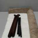 Zakkart Cat Perch for Window Sill with Bolster - Orthopedic Hammock Design with Premium Hardwood & Robust Metal Frame - Cat Window Seat for Large Cats and Kittens - Dark Stained Wood Brown Bed, 24''W