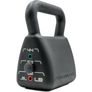 PowerBlock Pro Adjustable Heavy Kettlebell – 35-62 lb. Weight Set