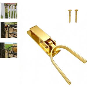 Heavy Duty Gate Latch for Farm & Ranch Gates, One Hand Automatic Spring Lock, Instant Self Locking Gate Latch for Metal Pipe, Wood & Backyard Fence Gates, Rust Resistant Easy Install