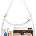 Stadium Approved Bags for Women - PVC Purse, Concert Bag (Clear-plastic Strap)