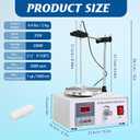 Vevitts 85-2 Magnetic Stirrer Hot Plate with Stir Bar, LED Digital Display, 0-2600RPM Adjustable, Lab Heating Mixer for Liquid Stirring