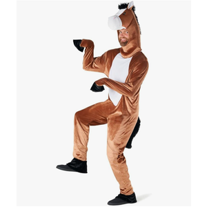 Morph Horse Costume Adult - Kentucky Derby Costumes for Men Fun Horse Outfit for Halloween Parties Large Size