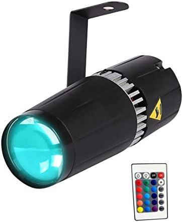 Pinspot Stage Light- SENLAN 9W RGB 3-in-1 Beam Light by IR Remote Controller, 2PCS