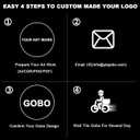 LED Logo GOBO Projector with DJ Effect Light Glass GOBO to Project Image for Hotel Company Store Wedding Advertising Indoor Use