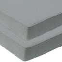 BlueSnail Waterproof Fitted Pack N Play Playard Sheet- Fits All Baby Portable Mini Cribs, Play Yards and Foldable Mattresses (2 Pack, Heather Gray)