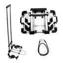 CNQLIS Folding Hand Truck, Portable Carrying Cart, Compact, Mini Lightweight for Travel/Auto/Moving/Office Use,12in.Hx9in.W Fits Most Backpacks- 55lbs Lightweight Hand Truck (Silver)
