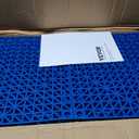 VEVOR Interlocking Tile 50PCS Blue, Drainage Tiles 12" x 12" Splicing, Soft PVC Interlocking Drainage Floor Tiles, Non-Slip Drainage Holes for Restroom, Bathroom, Kitchen, Pool, Wet Areas