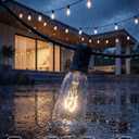 10-Pack Edison Replacement Bulbs ST40 Light Bulbs, 7W 120V E17 Screw Base, Edison Replacement Bulbs for Outdoor String Lights, Bulb for Patio Garden Backyard Decor, Warm White