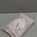 Yinhua Pink Kitchen Curtains 36 Inch Length Double Layer Blackout Cafe Curtains with Floral Sheer Overlay Rod Pocket Short Curtain for Windows, Small Window Curtain for Bathroom, Living Room, 2 Panels