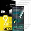 NEW'C 3 Pack Designed for Google Pixel 6a Screen Protector (6.1"), Tempered Glass, Case Friendly Anti Scratch Bubble Free Ultra Resistant (Transparent)