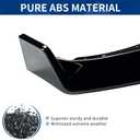G06 LCI Front Lip Compatible with BMW 2024-2026 X6 G06 M-Sport Model Gloss Black Bumper Spoiler Air Splitter