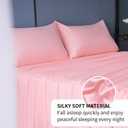 Best Season 3 Piece Bed Sheet Set (Twin,Blush Pink) 1 Flat Sheet,1 Fitted Sheet and 1 Pillow Cases,100% Brushed Microfiber 1800 Luxury Bedding,Deep Pockets,Extra Soft & Fade Resistant
