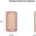 Adhesive Finger Kickstand,Stand for Back of Phone Case,360Adjustable Phone Ring Grip Holder for Hand or Desktop,Works for iPhone 16/15/14/13 Series,Samsung,and More(Pink Gold)