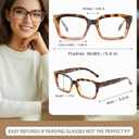 JOLISU 5 Pack Reading Glasses for Women, Blue Light Blocking Computer Readers,Square Eyeglasses with Spring Hinge