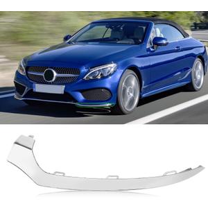 Jaronx for Mercedes-Benz W205 Front Bumper Trim Molding 2015-2018