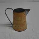 Primitives by Kathy Rustic Tin Pitcher, Small, Bee Happy