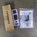 IDEALHOUSE Queen Size Canopy Bed Frame with Nailhead Decoration HeadboardUpholstered Bed Frame with Poles 4 Corner Bed Bracket,Solid Wood Slats Support,No Box Spring Needed,Noise Free,Gray (Grey)