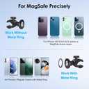 EEEKit Exercise Bike Phone Holder, Magnetic Handlebar Phone Mount for iPhone Magsafe and All Smartphones, for Stationary Treadmill Gym Fitness Equipment