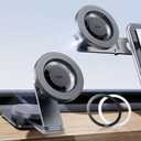 ESR for MagSafe Car Mount, Car Phone Holder, Tesla Touchscreen Car Mount, Magnetic Phone Holder for Car, for iPhone 17e/Air/1712, S26/S25, Pixel 10, Charging Not Supported(2 Metal Rings Included)