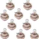 Dashboard Instrument Cluster Bulb (Set Of 10 Pcs) 12V1.5W with Beige/Brown Socket Base Fit for BMW Replace#62111391260 (Brown)
