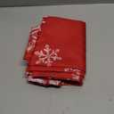 XCHI Winter Red Snowflakes Tablecloth Rectangle Christmas Table Cloth Washable Table Covers for Indoor Dining Home Party Xmas Decorations 60x84 Inch